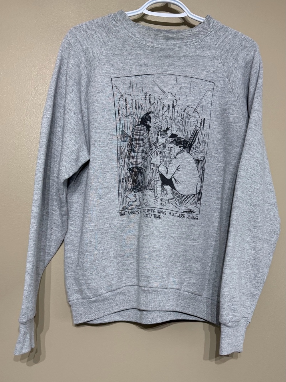 Vintage 90’s Fruit of the Loom Novelty Duck Hunting Single Stitch Crewneck